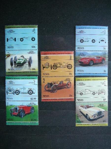 Nevis 1965 Automobiliai MNH #