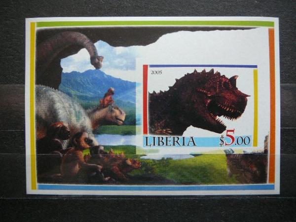 Liberija 2005 Dinozaurai svarus #56