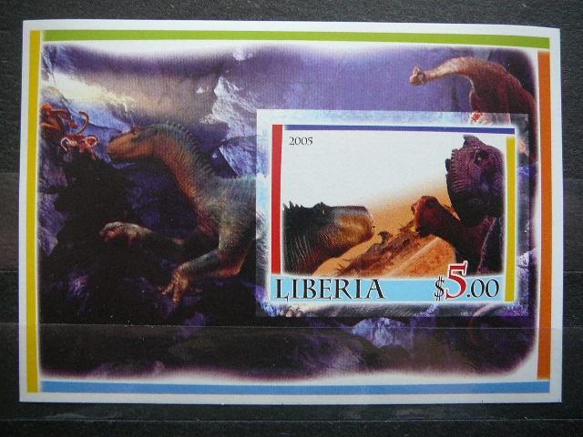 Liberija 2005 Dinozaurai svarus #57