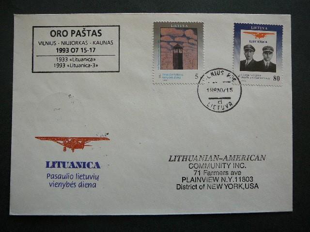 Lietuva 1993 Darius ir Girenas svarus #vk