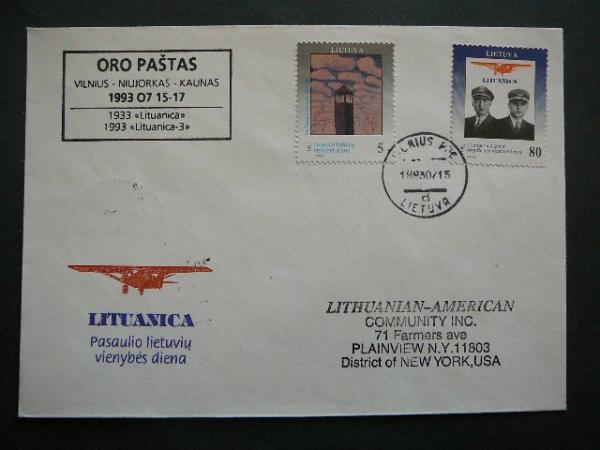 Lietuva 1993 Darius ir Girenas svarus #vk