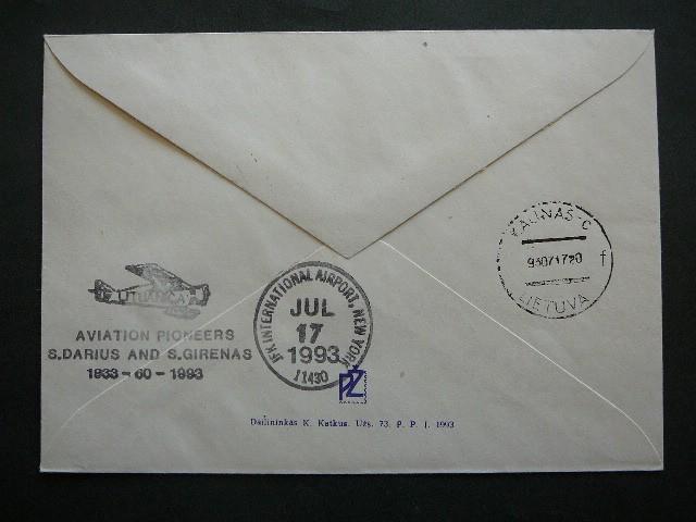 Lietuva 1993 Darius ir Girenas svarus #vk