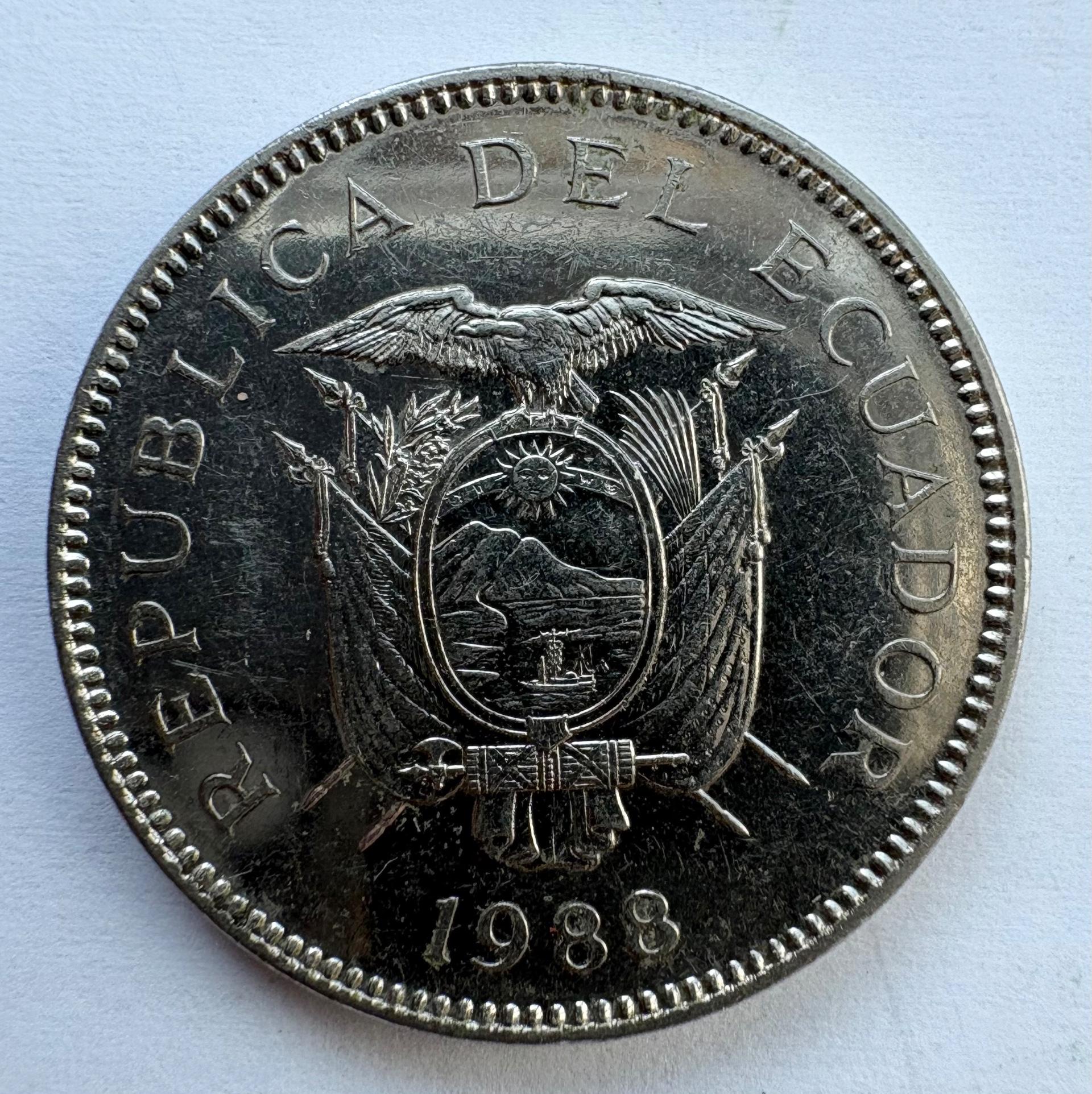 Ekvadoras 5 sucres 1988