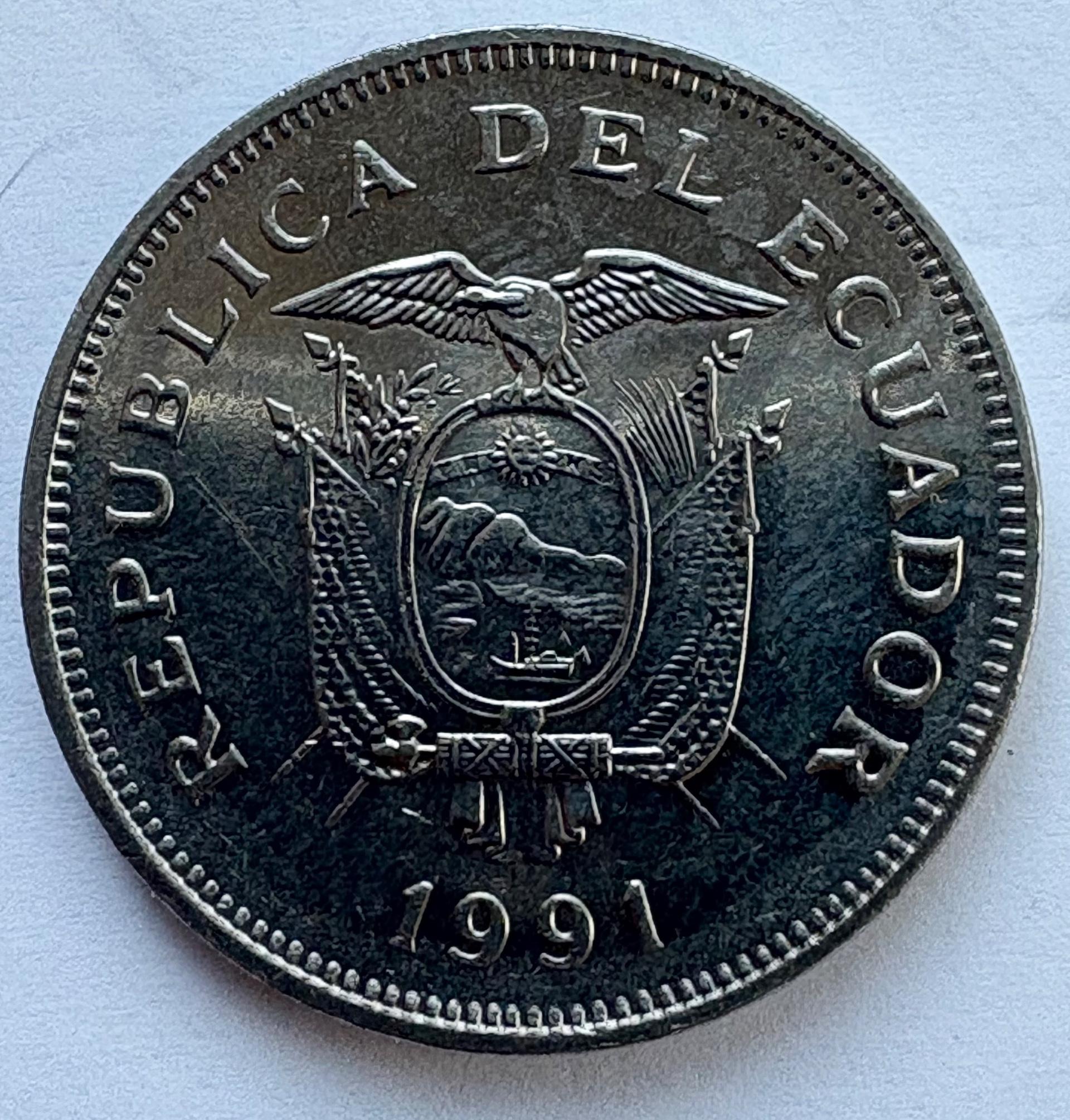 Ekvadoras 20 sucres 1991