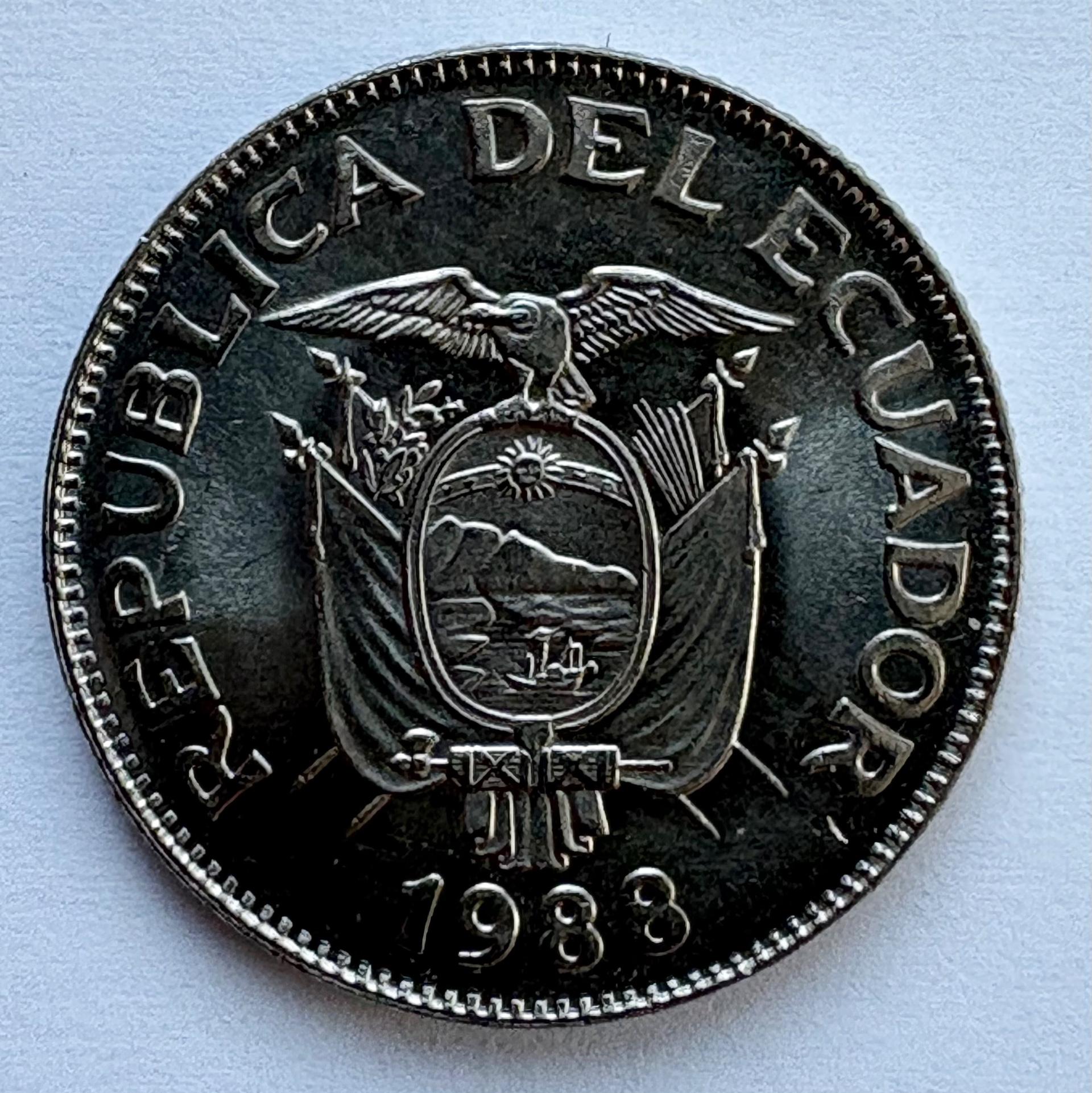 Ekvadoras 5 sucres 1988