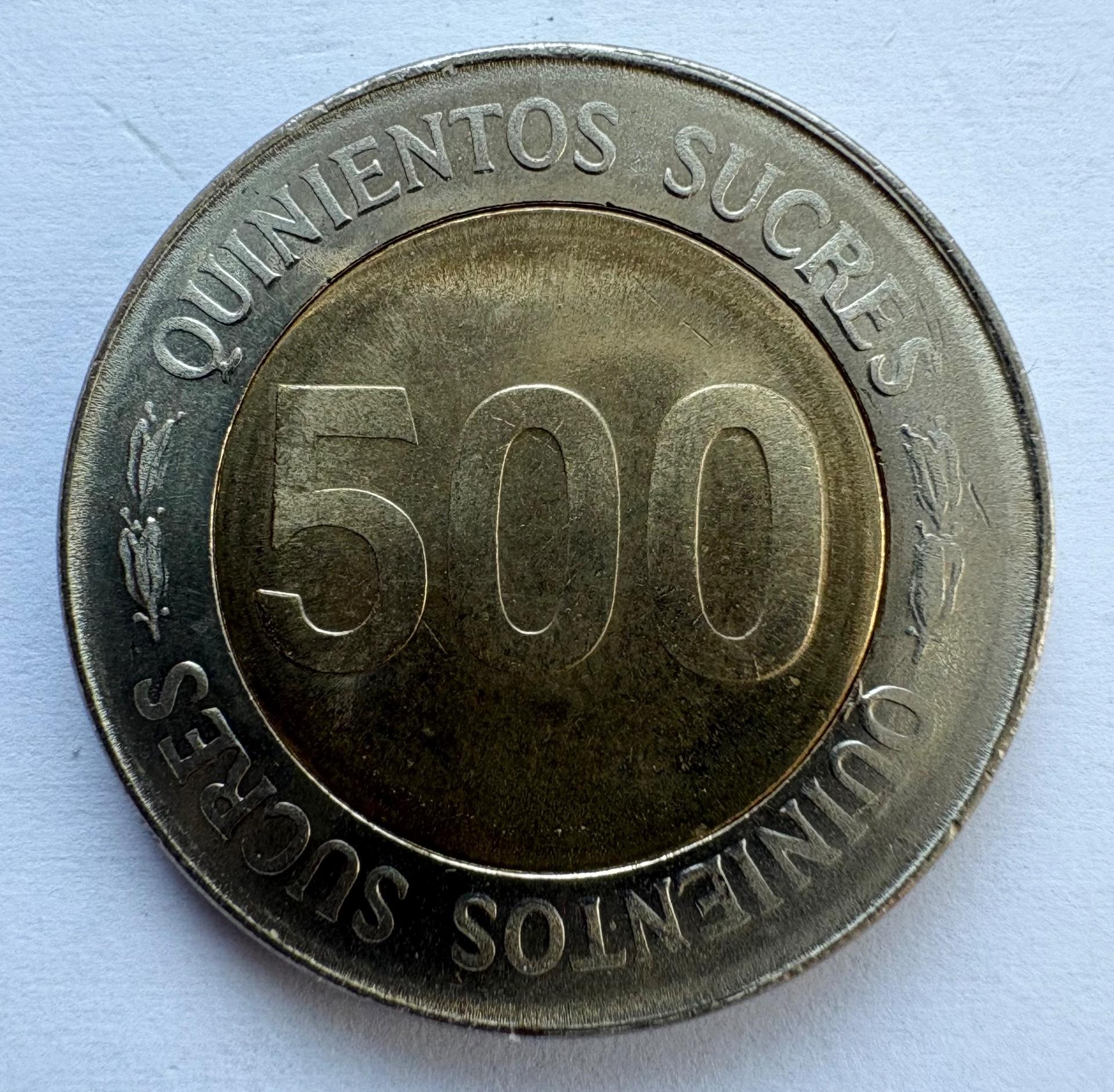 Ekvadoras 500 sucres 1997