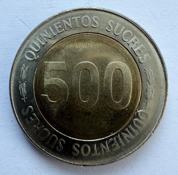Ekvadoras 500 sucres 1997