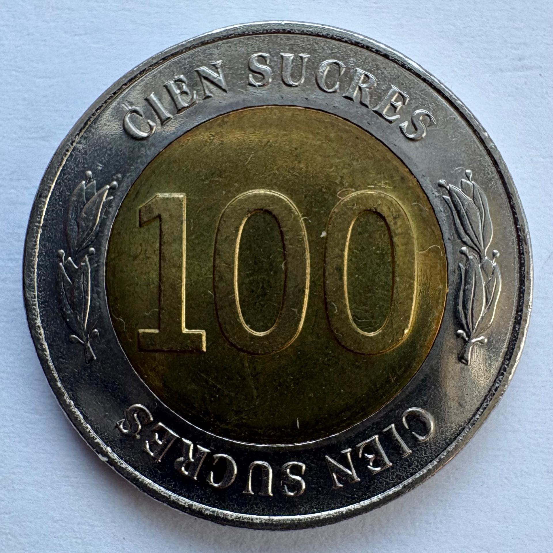 Ekvadoras 100 sucres 1997