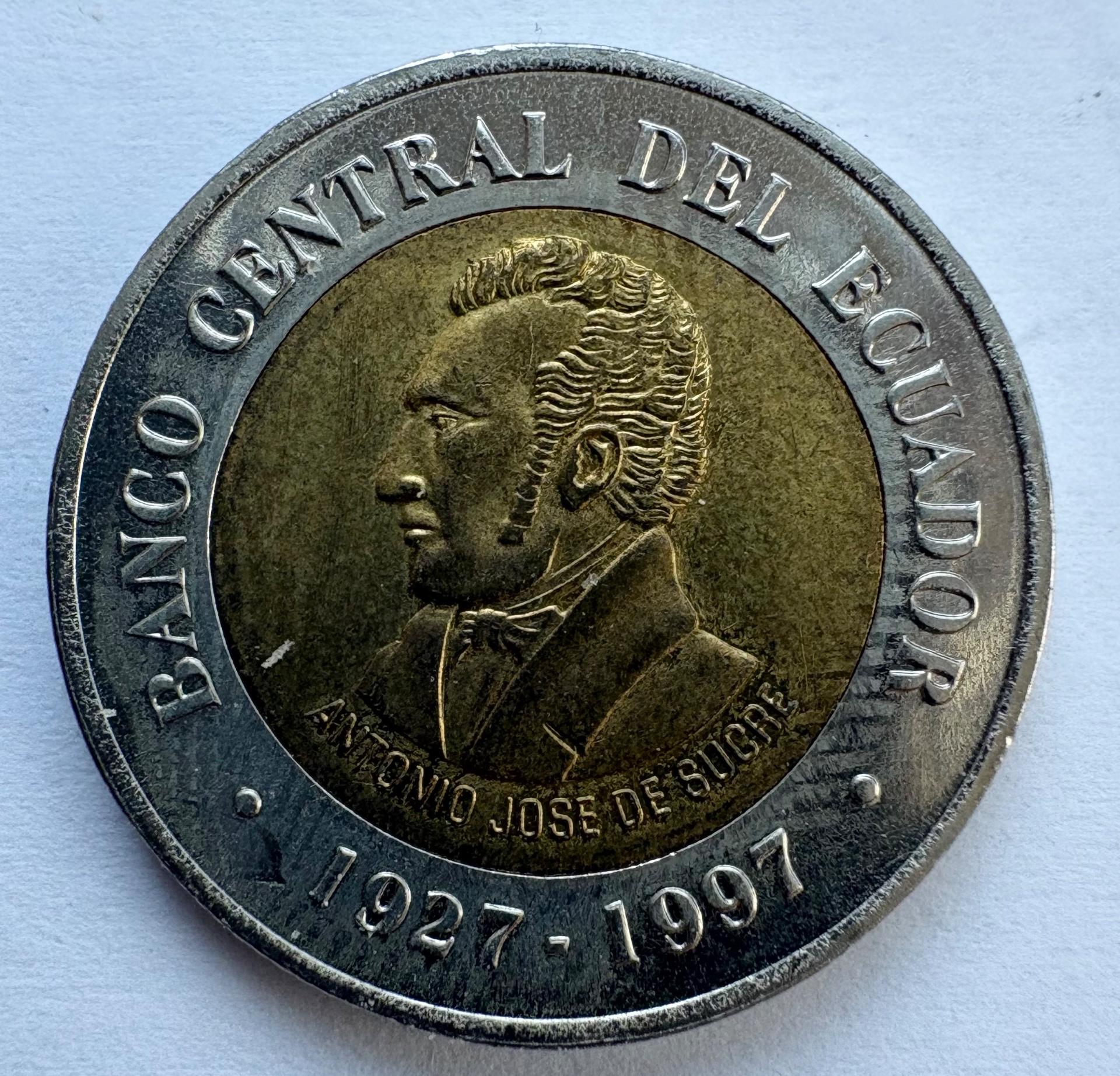 Ekvadoras 100 sucres 1997