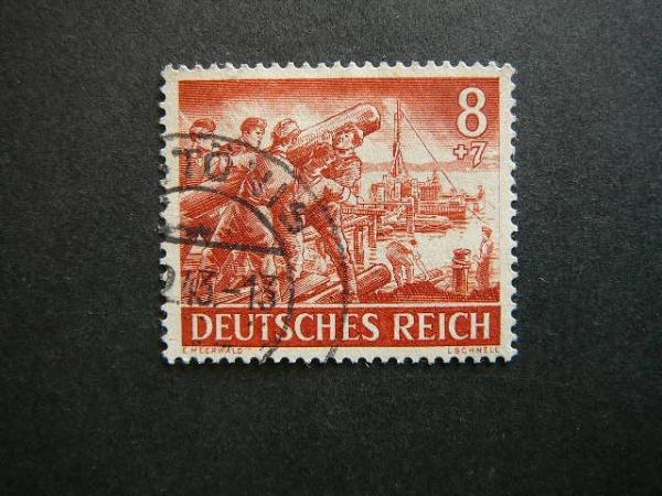 Vokietija 1943 835 Karas Laivai antsp. #