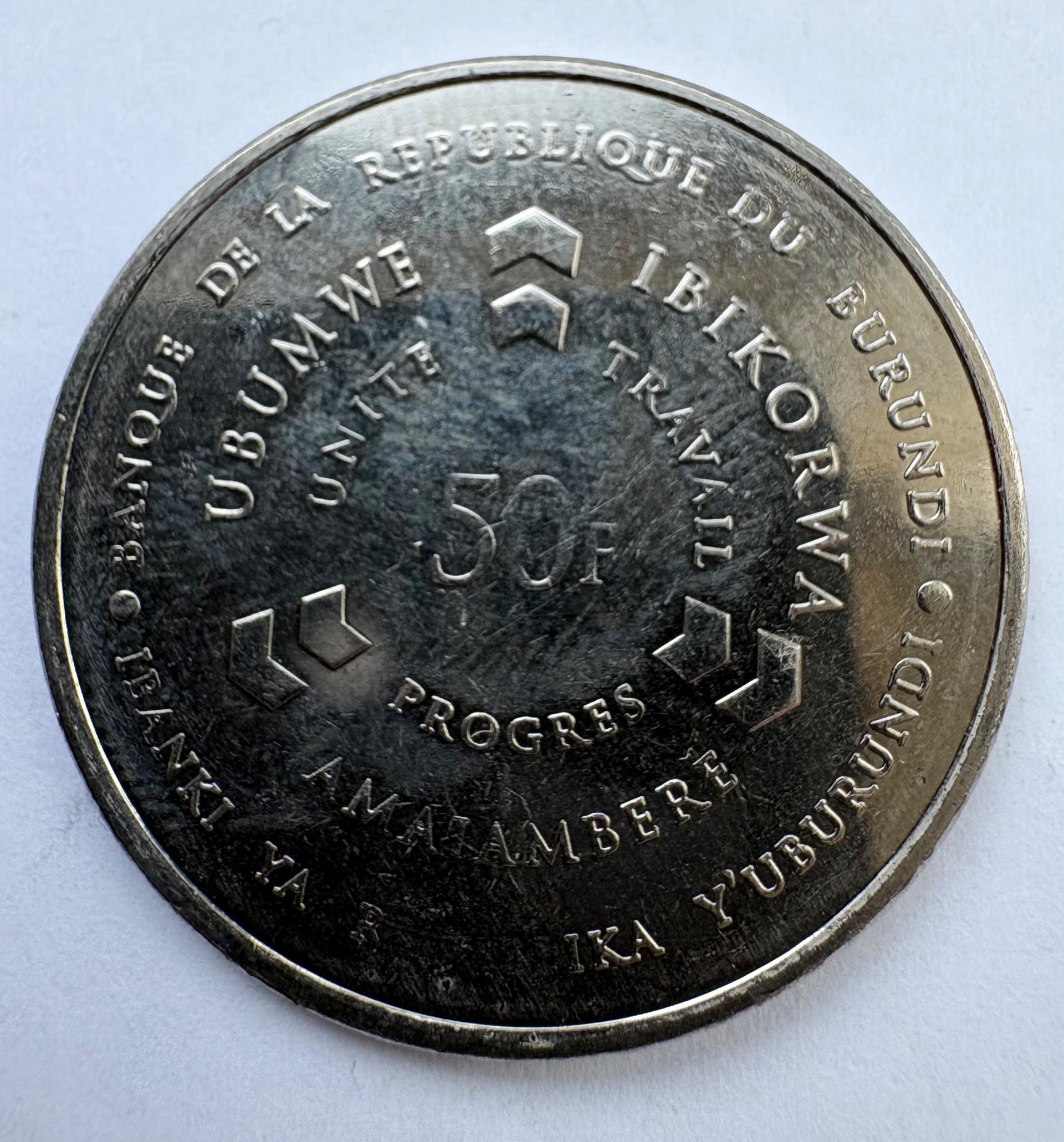 Burundis 50 frankų 2011