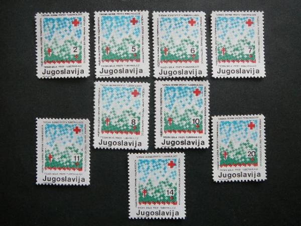 Jugoslavija 1986 Raudonasis kryzius Tuberkulioze Mnh #