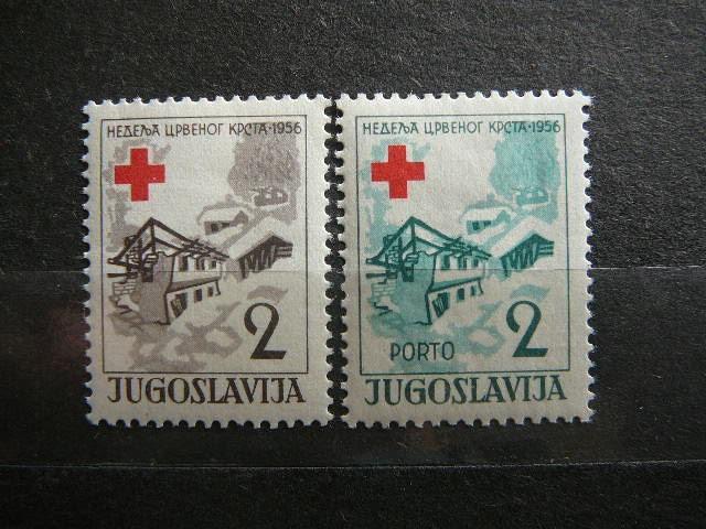 Jugoslavija 1956 Raudonasis Kryzius svarus #