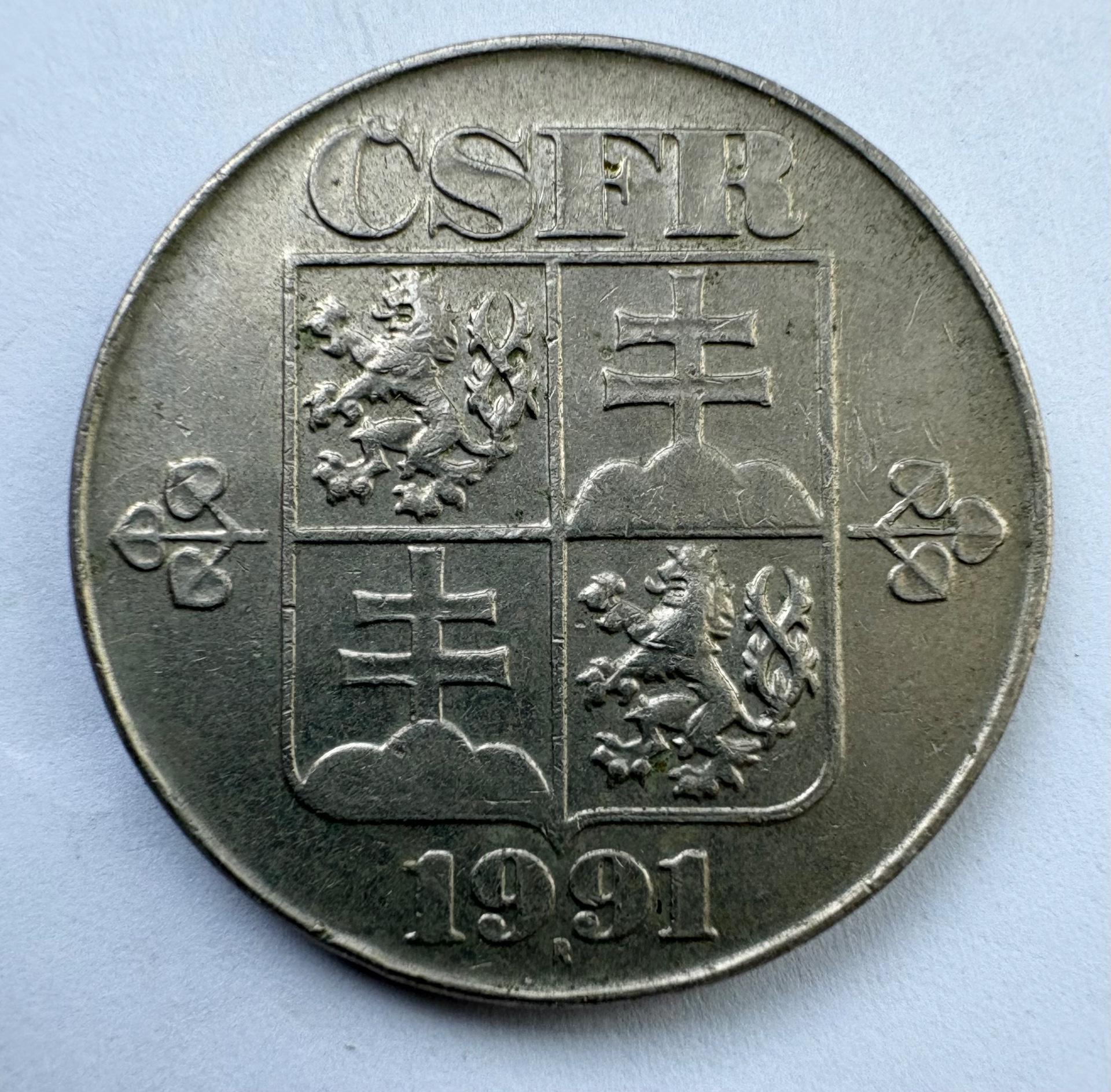 Čekoslovakija 2 kc 1991