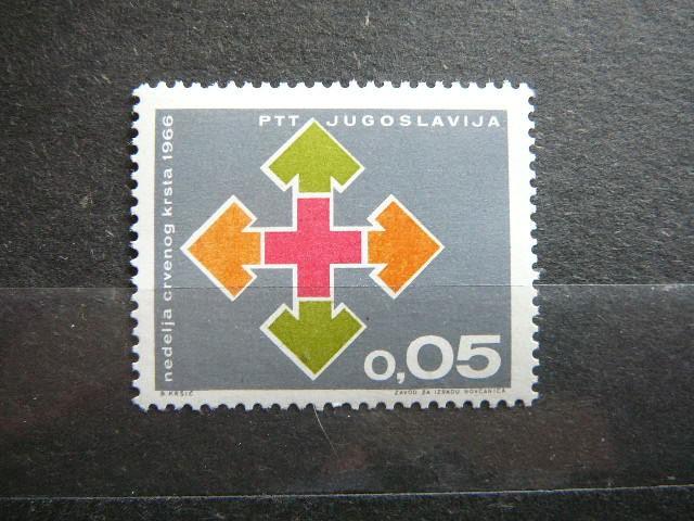 Jugoslavija 1966 Raudonasis Kryzius svarus #