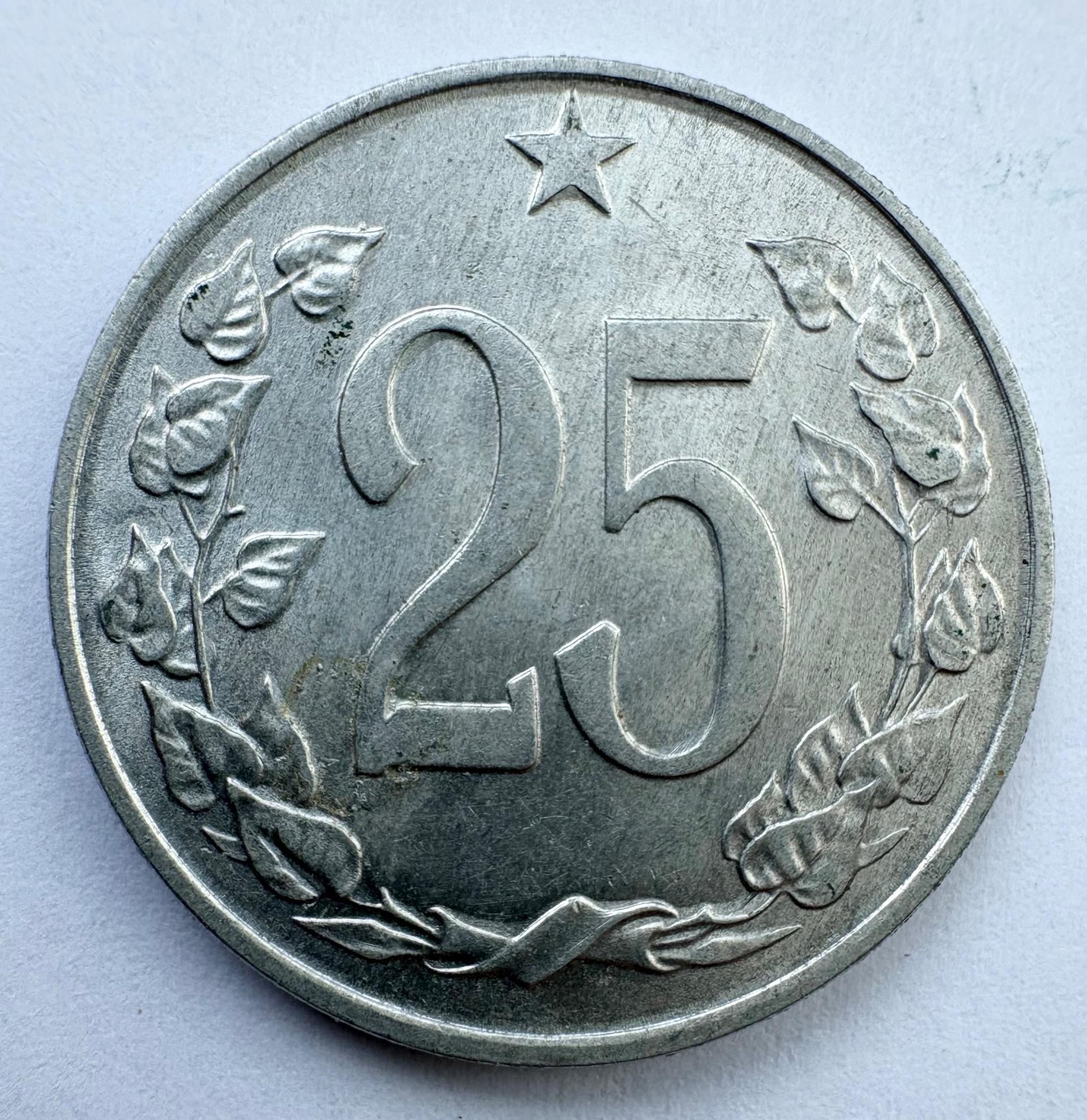 Čekoslovakija 25 h 1963