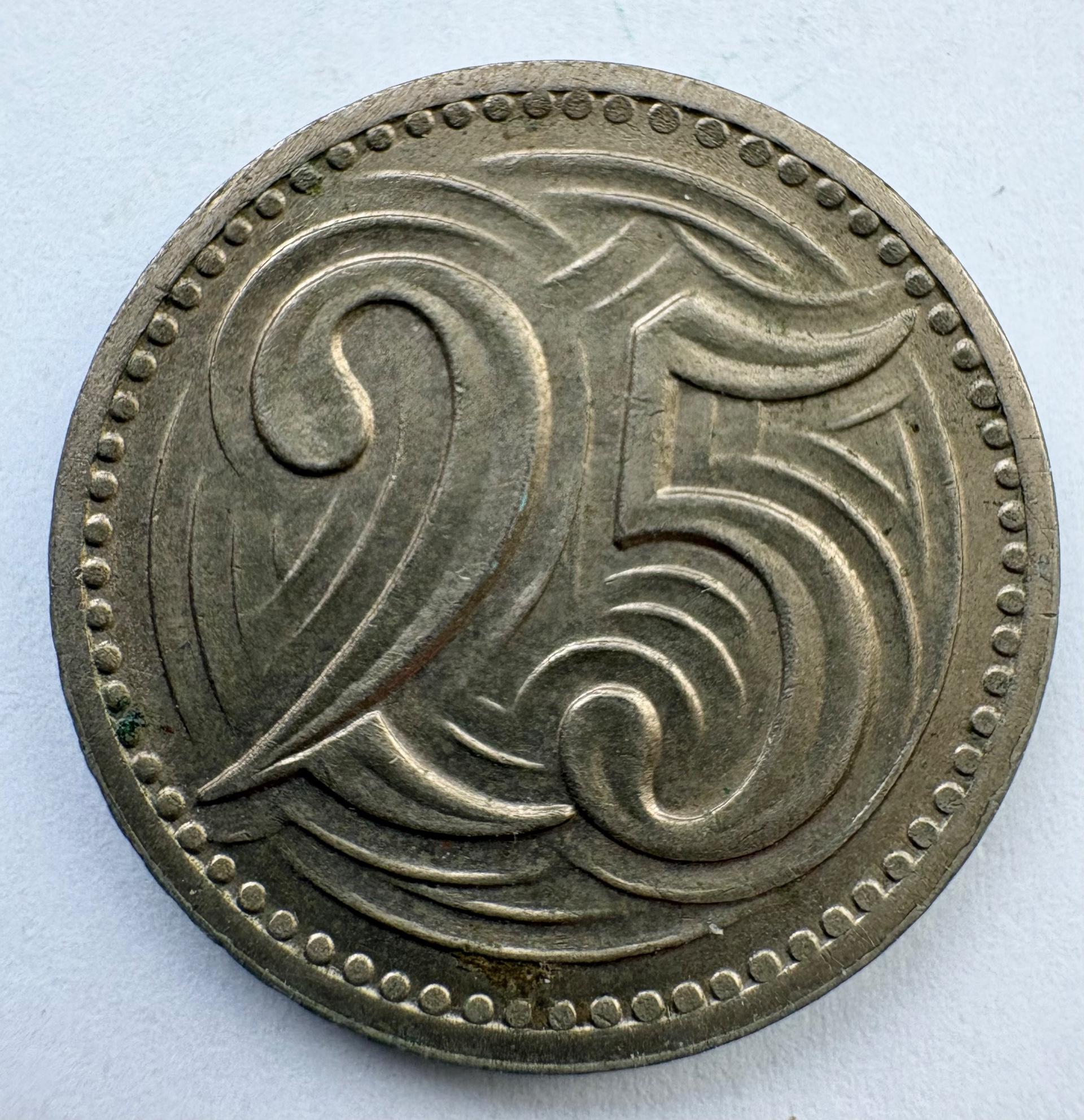 Čekoslovakija 25 h 1933