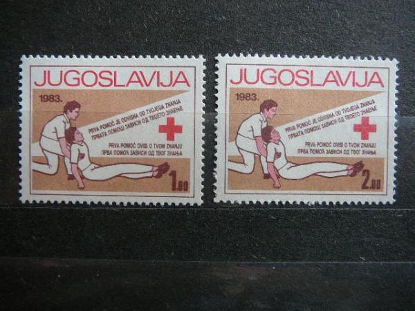 Jugoslavija 1983 Raudonasis Kryzius svarus #