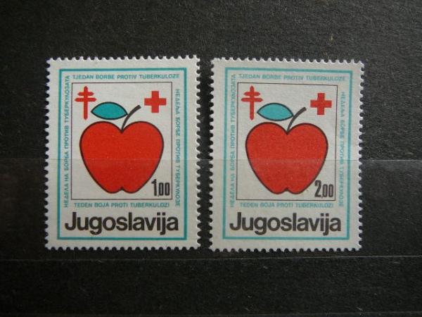 Jugoslavija 1983 Raudonasis Kryzius TBC svarus # 
