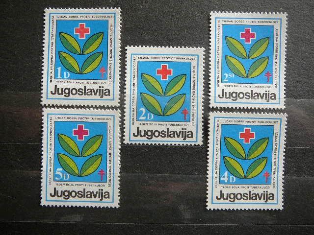Jugoslavija 1984 Raudonasis Kryzius TBC svarus # 