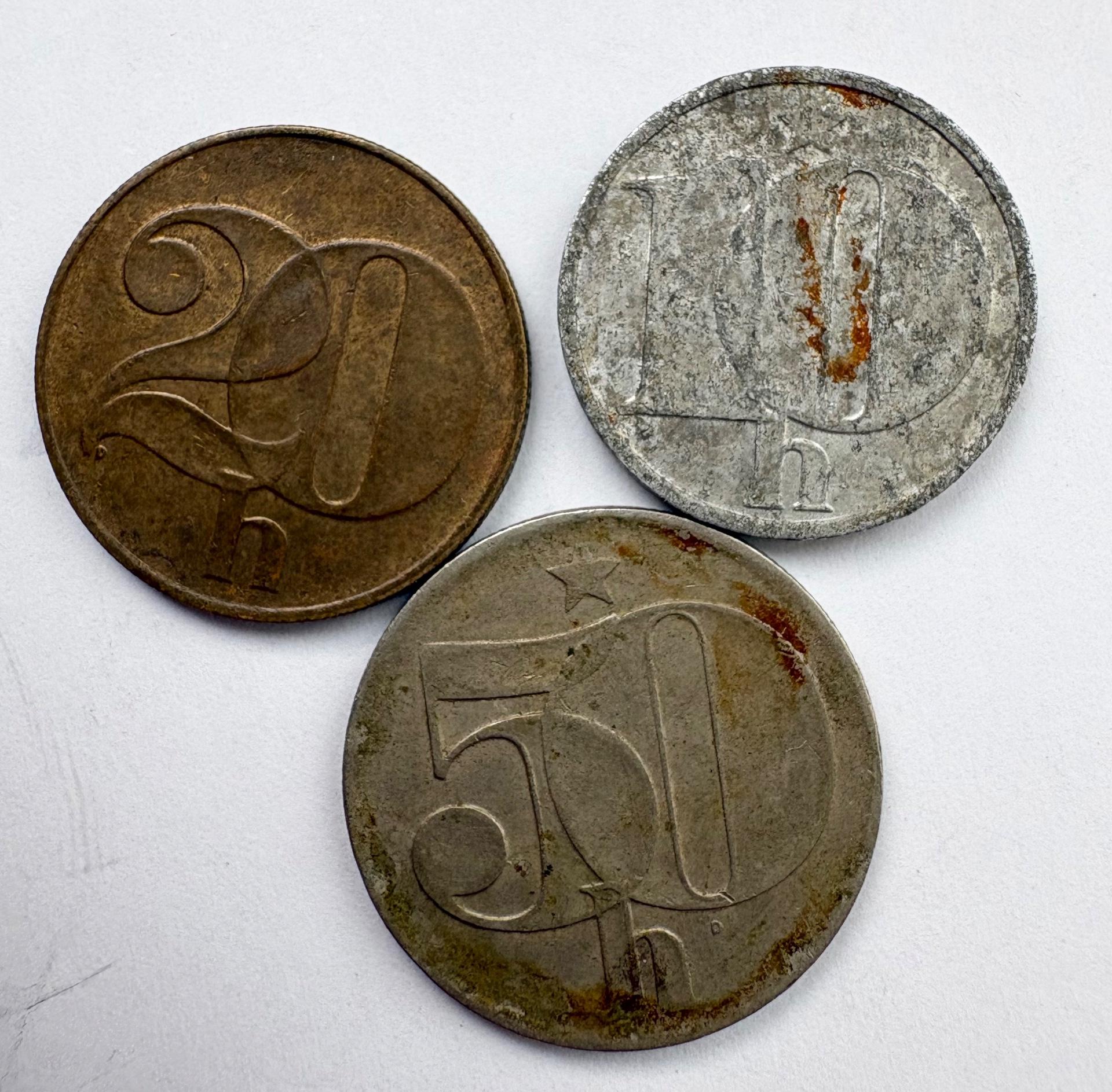 Čekoslovakija 10-50 h 3 vnt