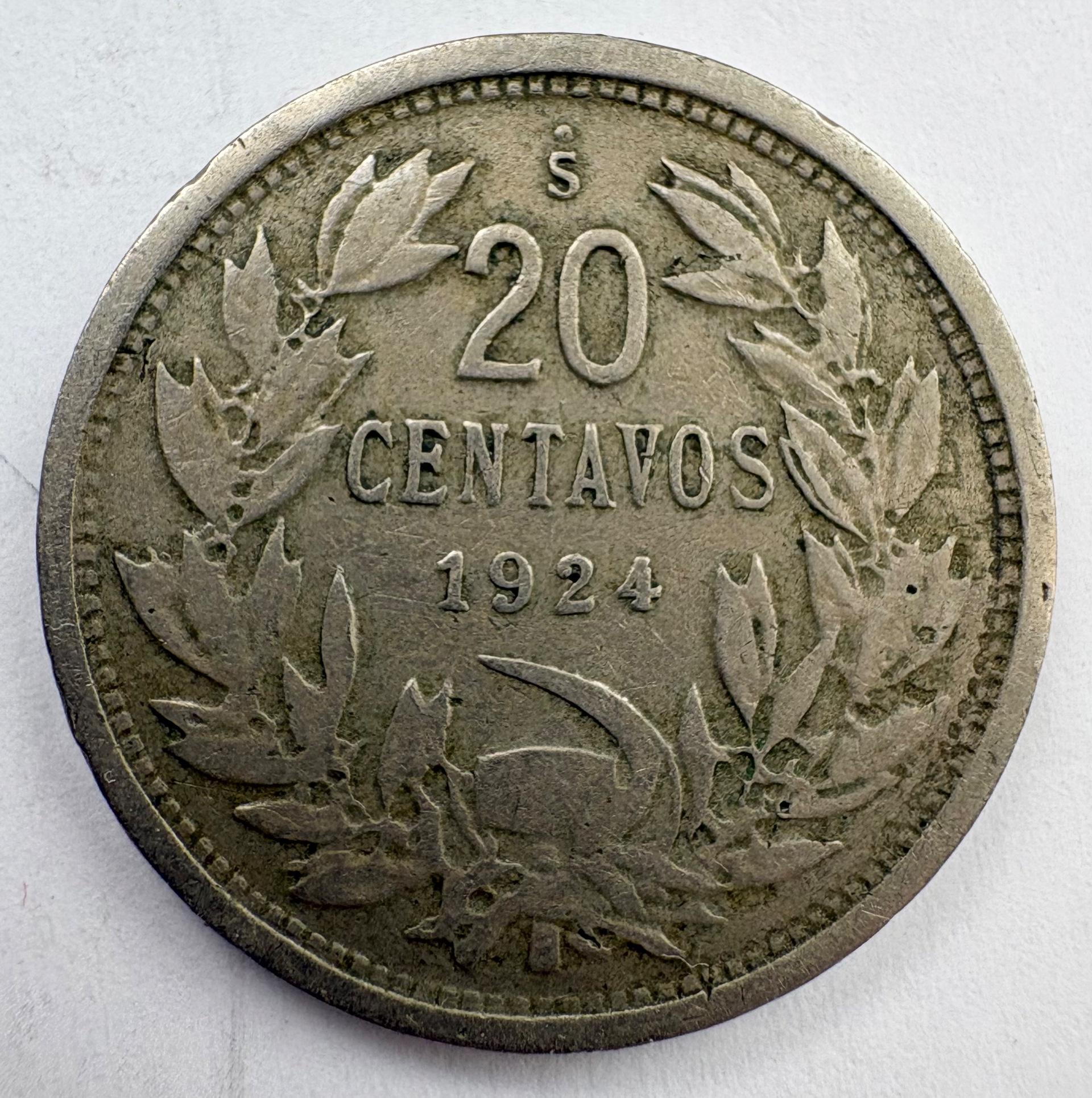Čilė 20 c 1924