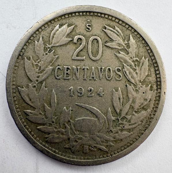 Čilė 20 c 1924