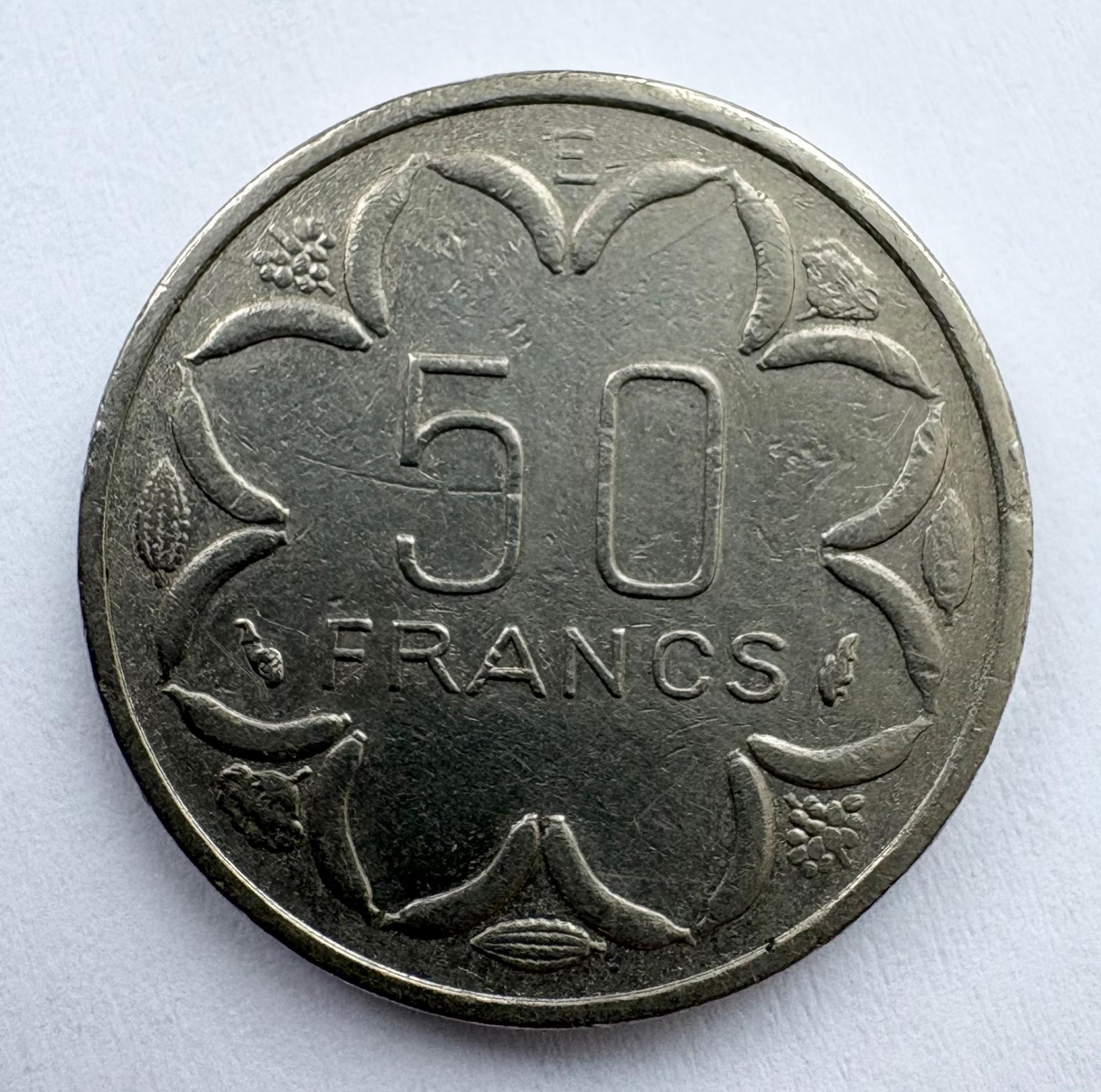 Centrinės Afrikos valstybės 50 frankų 1979