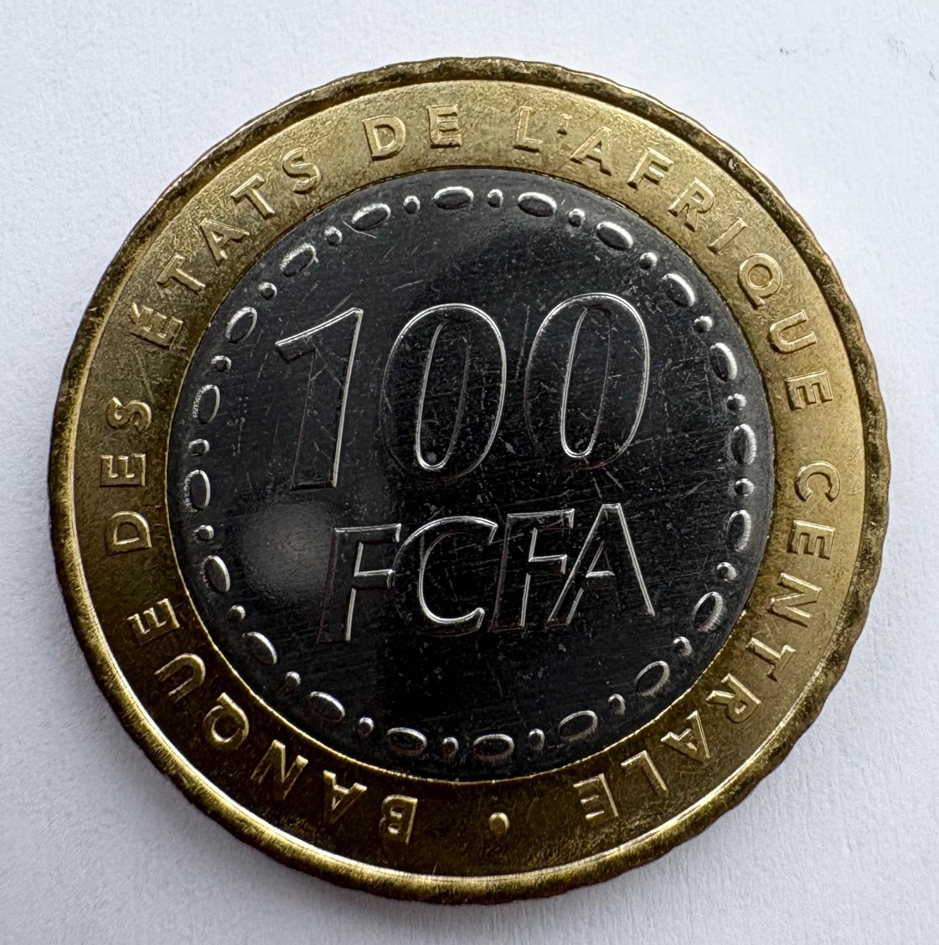 Centrinės Afrikos valstybės 100 frankų 2006