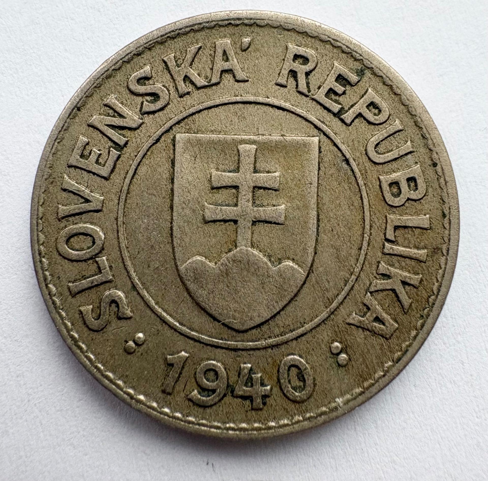 Slovakija 1 kc 1940