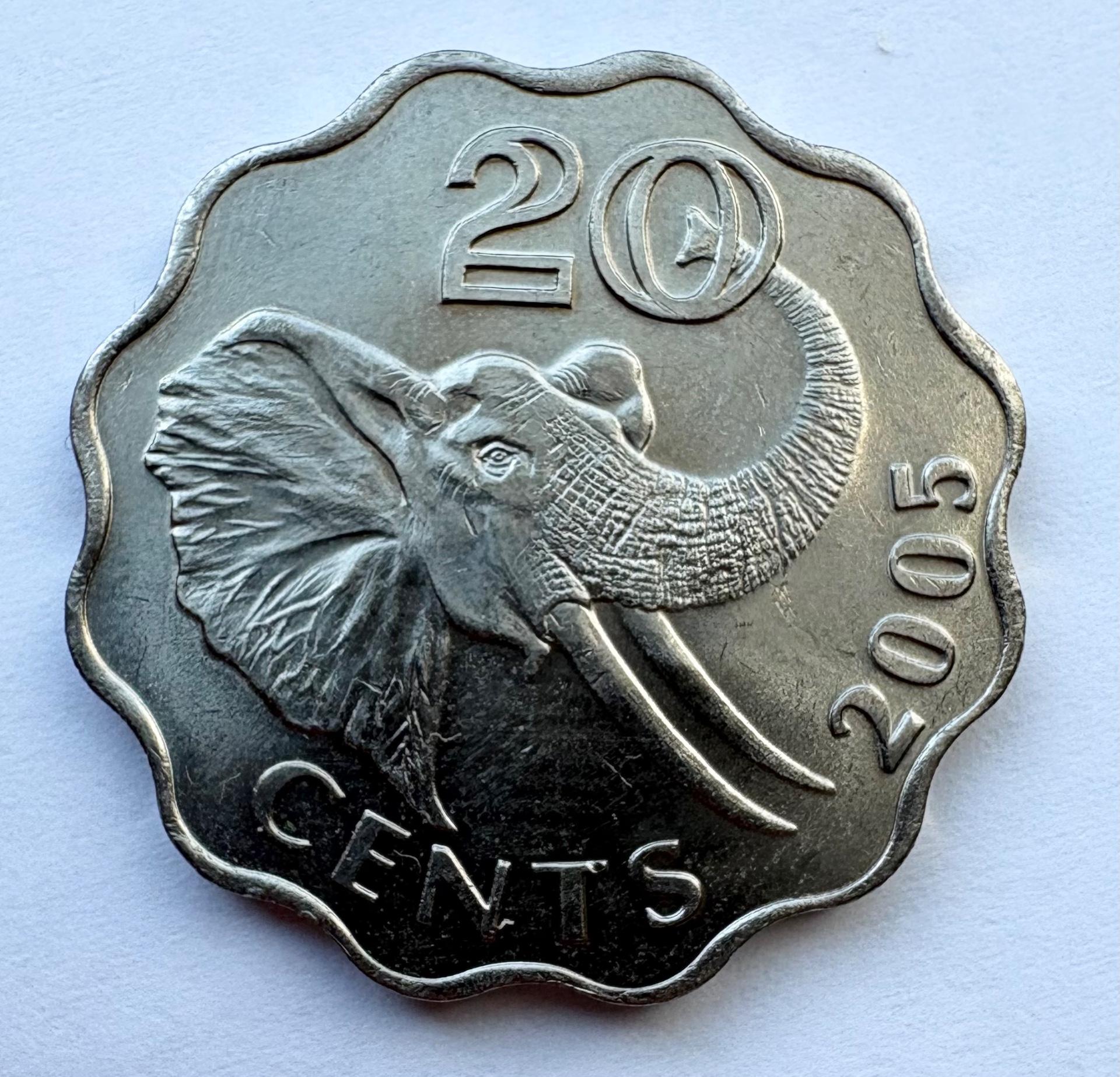 Svazilandas 20 c 2005