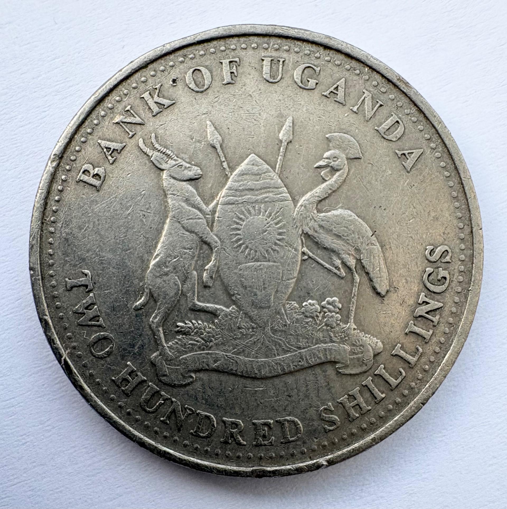 Uganda 200 šilingų 1998