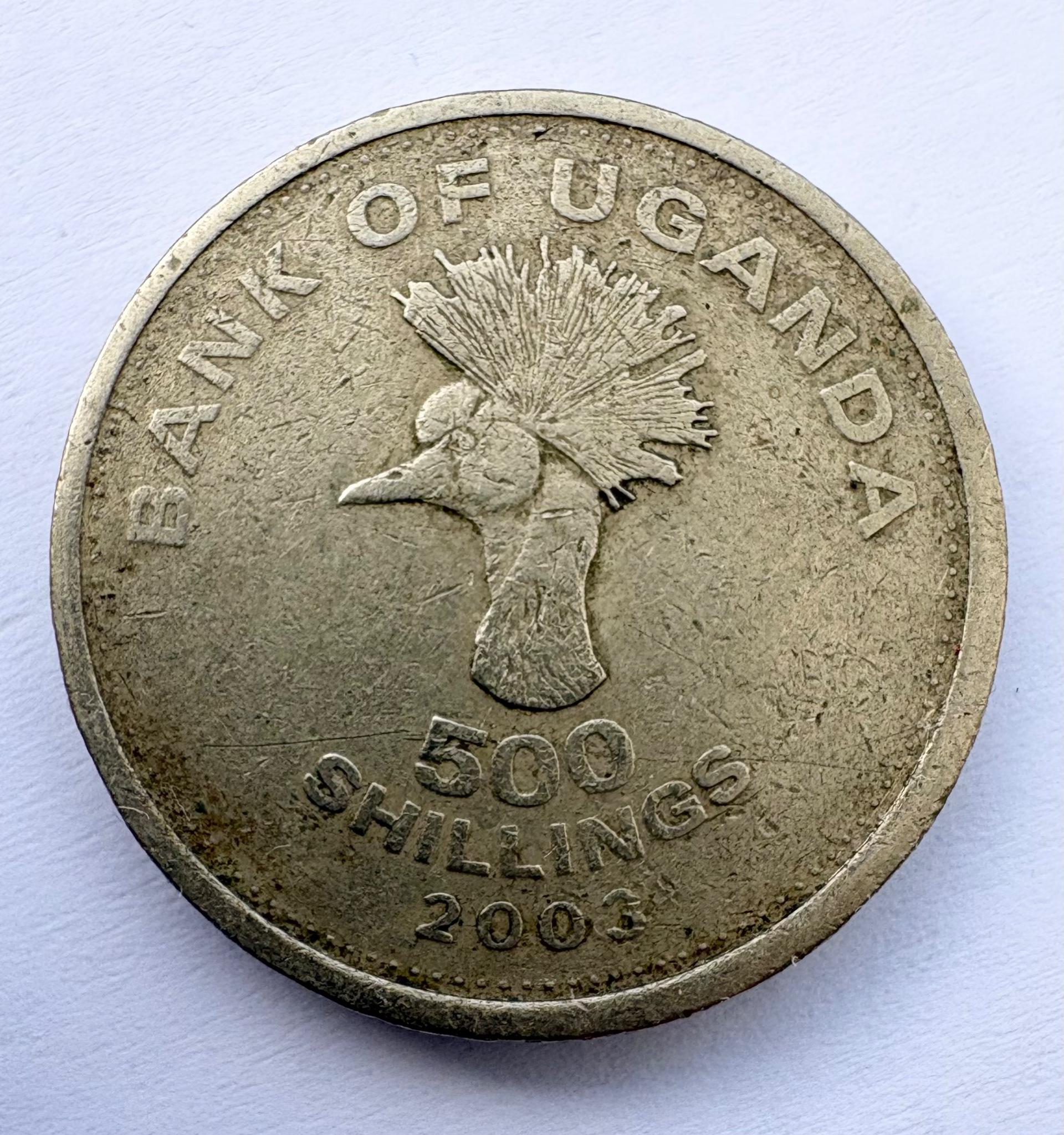 Uganda 500 šilingų 2003