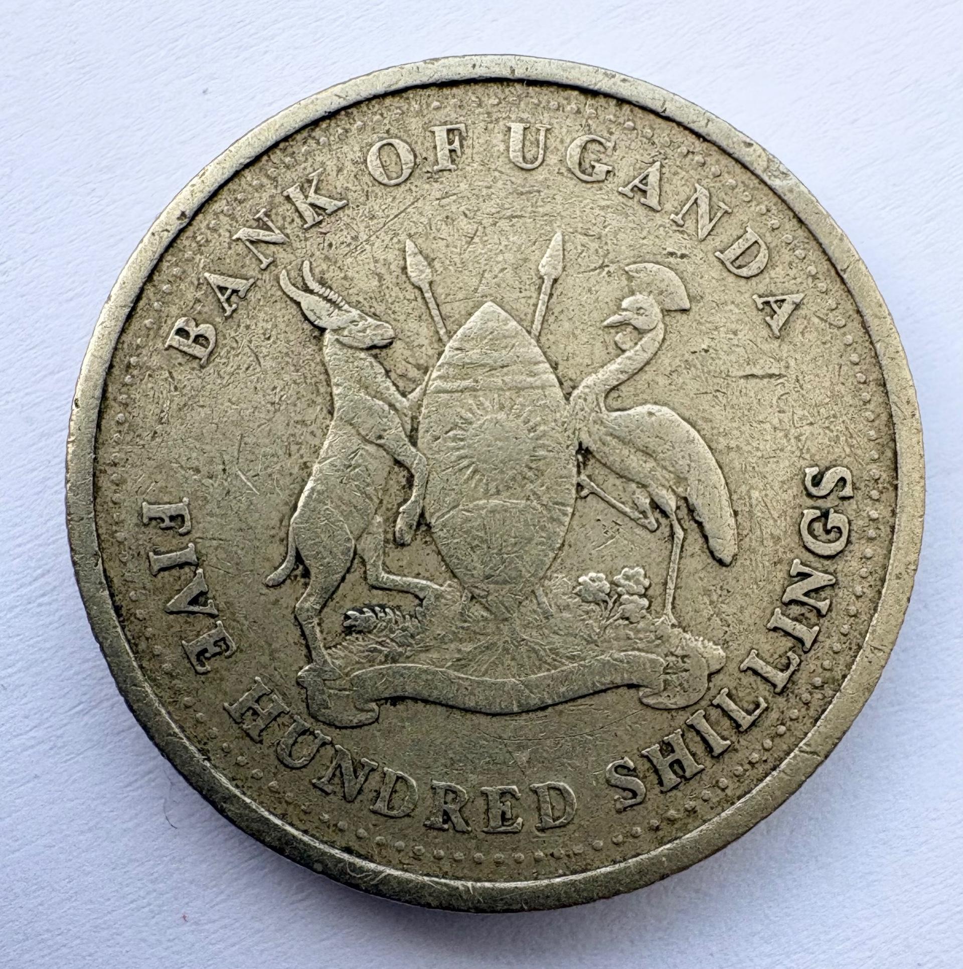 Uganda 500 šilingų 2003
