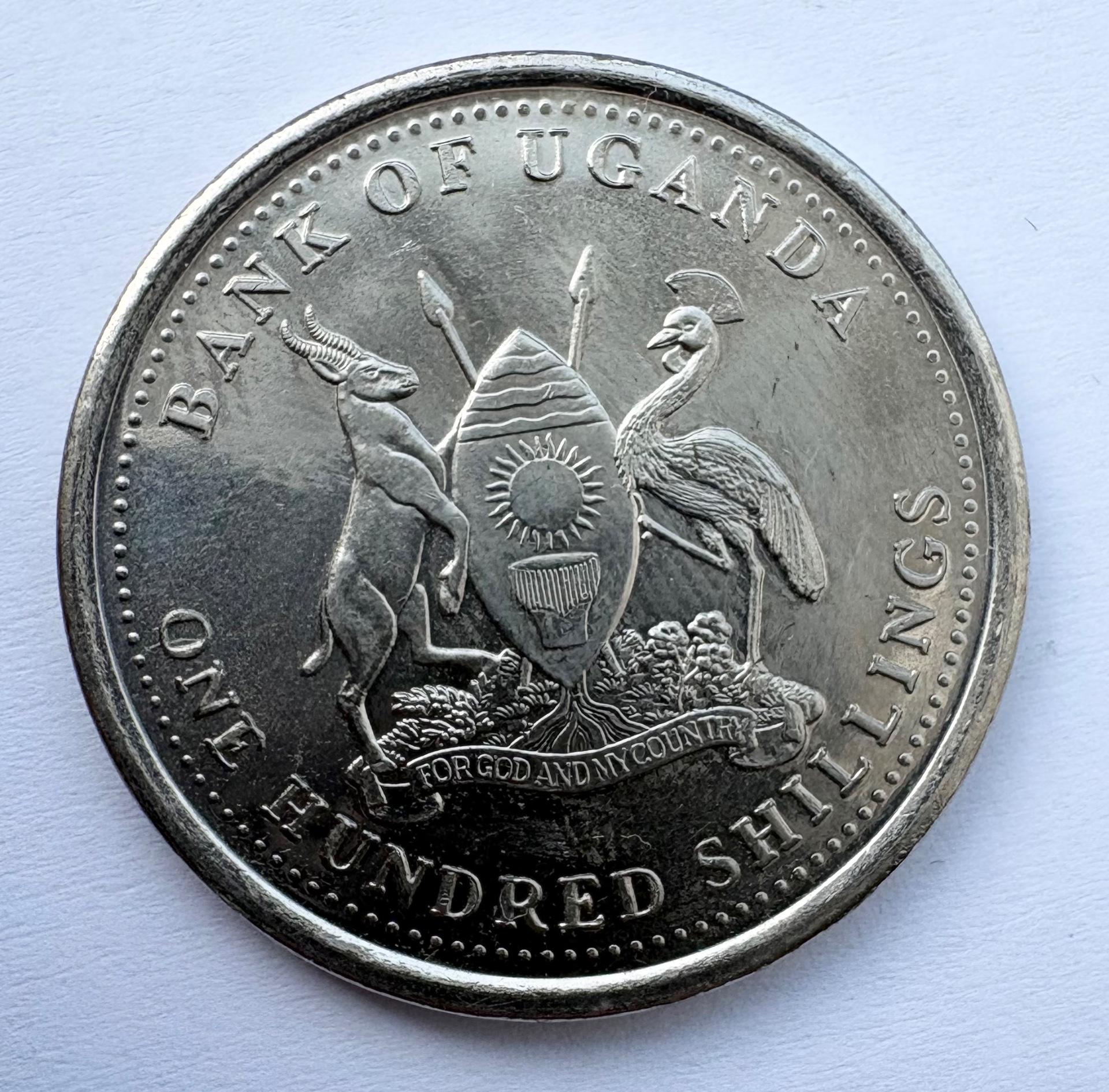 Uganda 100 šilingų 2008