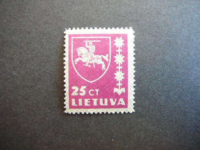 Lietuva 1937 414 Standartai 25ct svarus MLH #