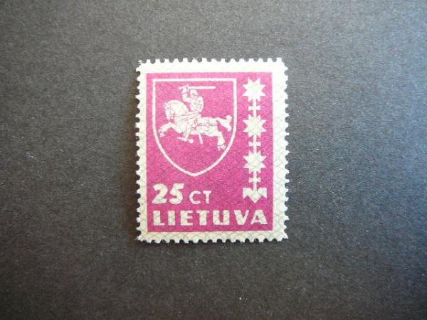 Lietuva 1937 414 Standartai 25ct svarus MLH #