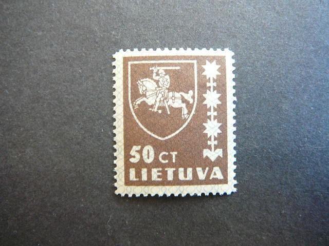 Lietuva 1937 416 Standartai 50ct svarus MLH #