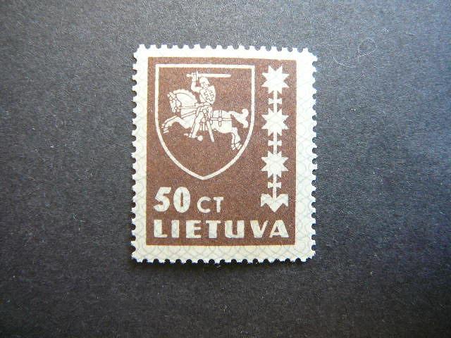 Lietuva 1937 416 Standartai 50ct svarus MNH #