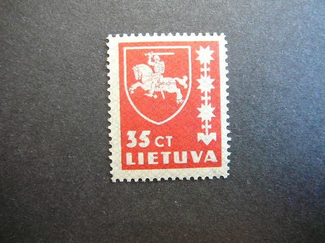Lietuva 1937 415 Standartai 35ct svarus MNH # 