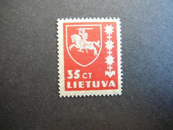 Lietuva 1937 415 Standartai 35ct svarus MNH # 