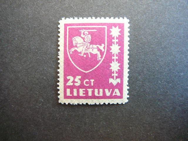 Lietuva 1937 414 Standartai 25ct svarus MNH #