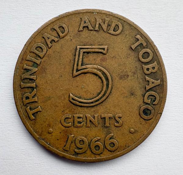 Trinidadas ir Tobagas 5 c 1966
