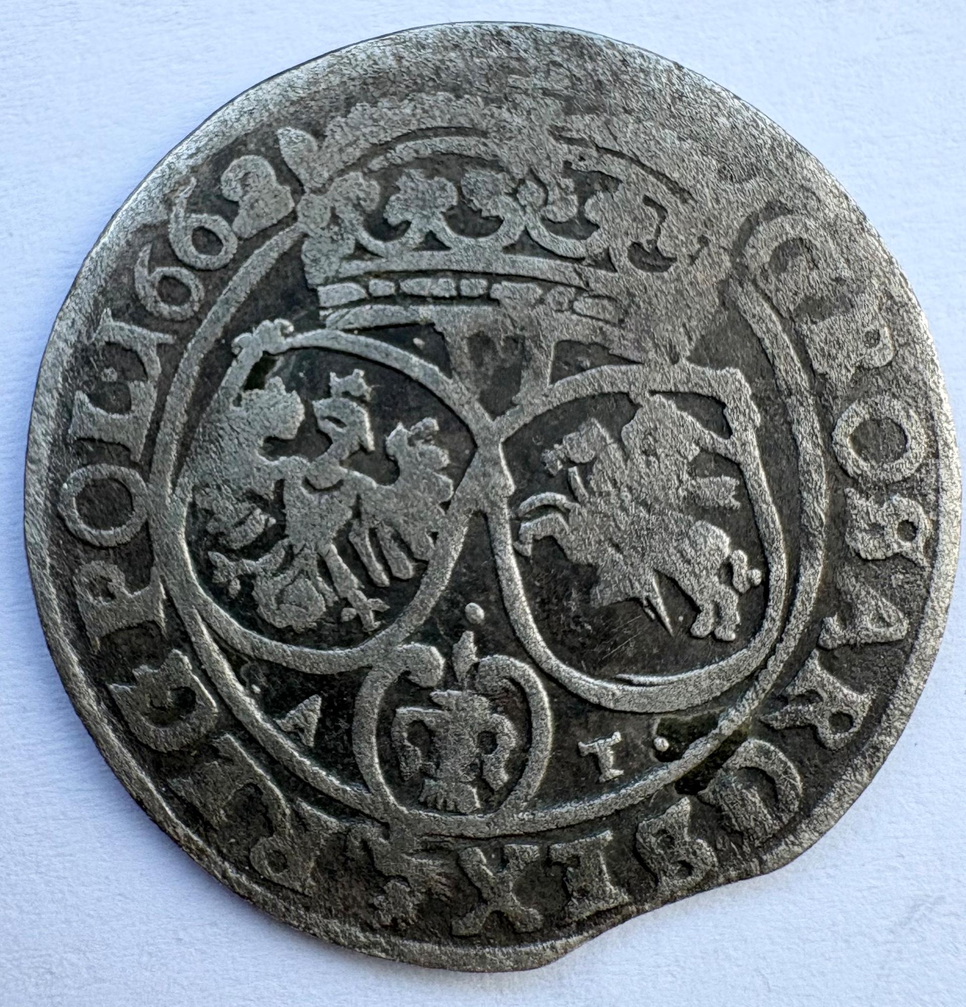 Jono Kazimiero 6 grašiai 1662 