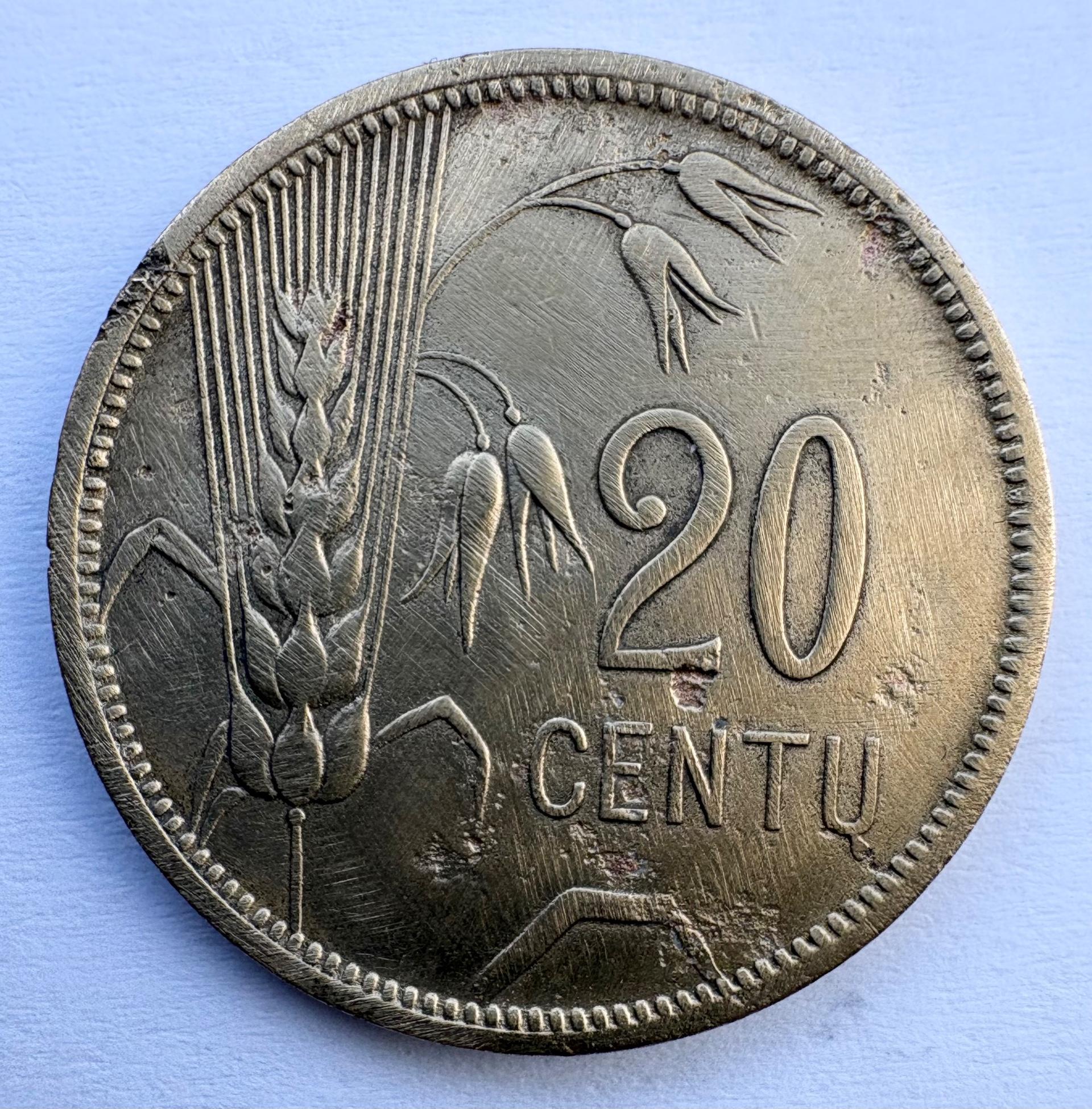 LIetuva 20 ct 1925