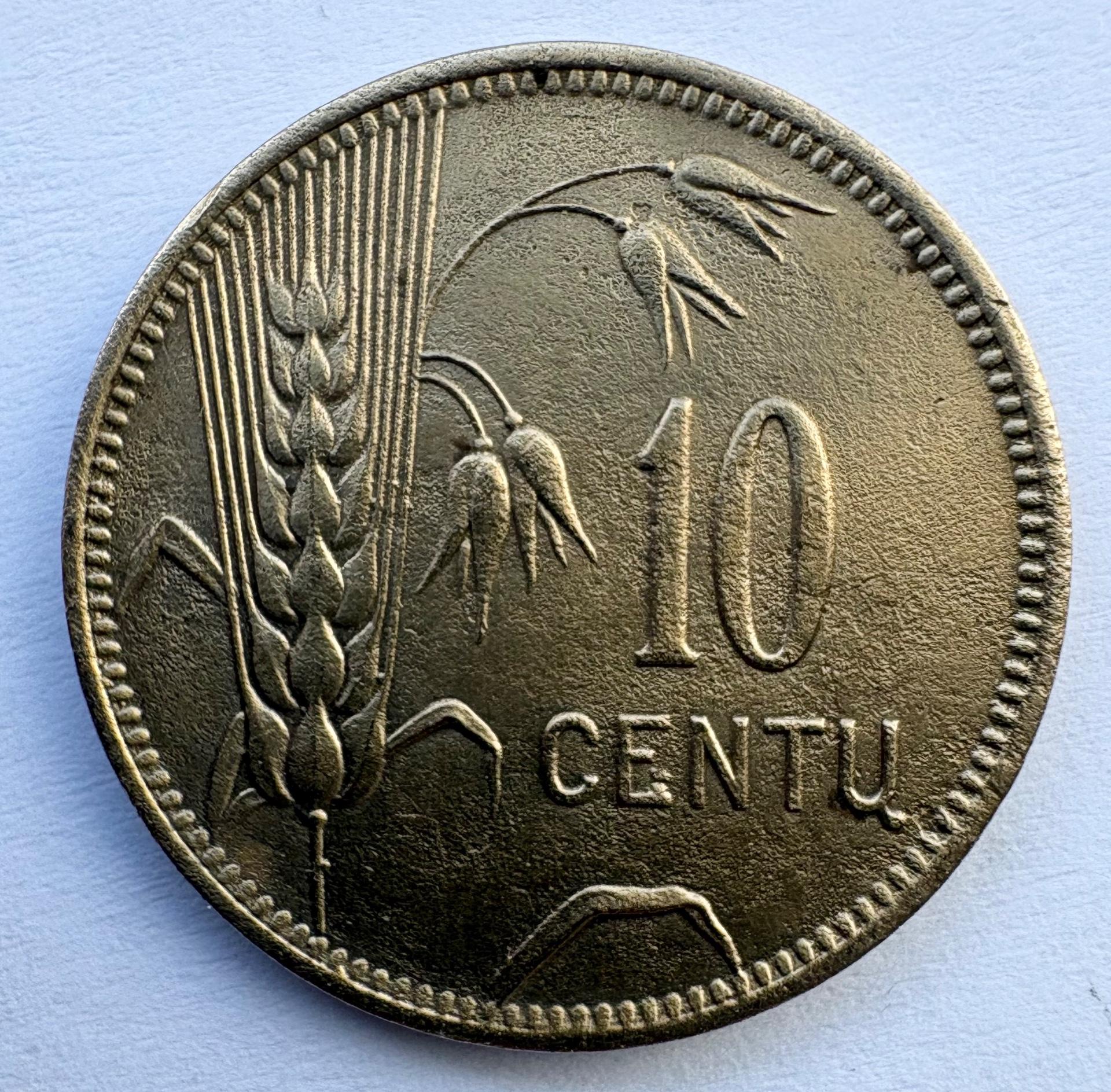 LIetuva 10 ct 1925