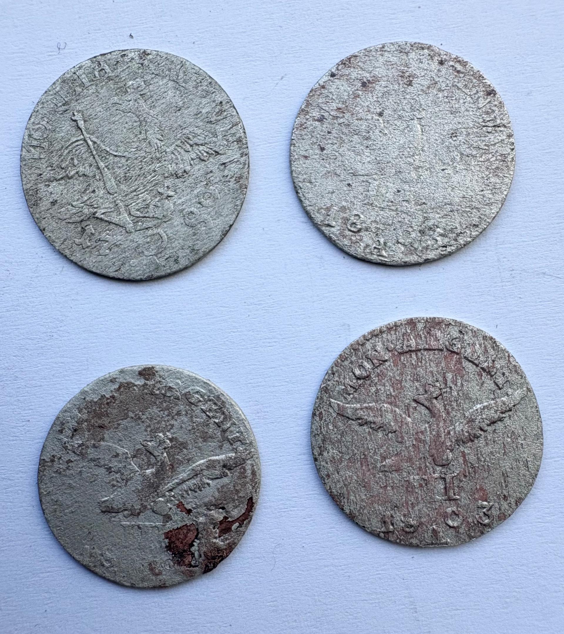 Prūsija 3 gr 1789-1803 4vnt