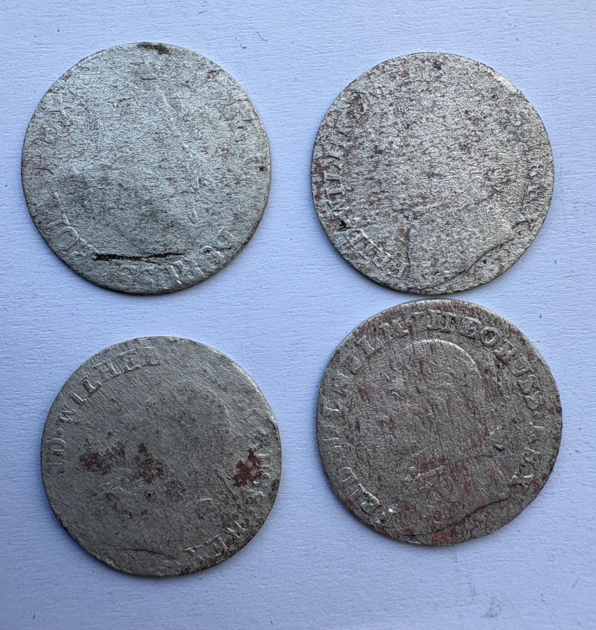 Prūsija 3 gr 1789-1803 4vnt