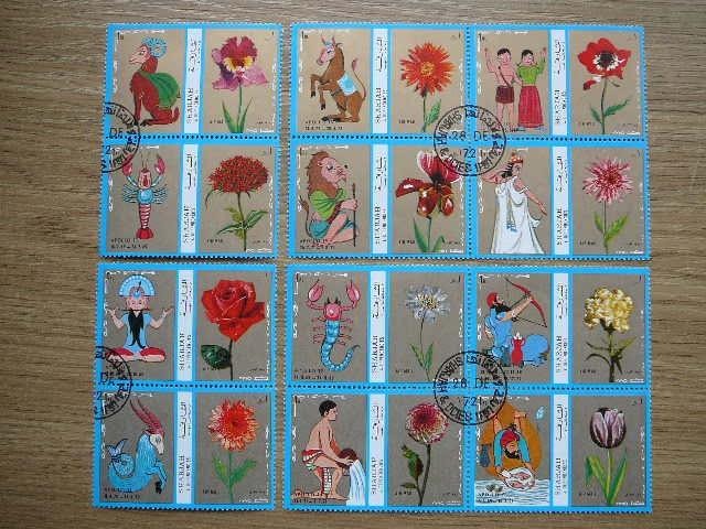 Sharjah 1972 Zodiako zenklai Geles antsp. #UAE 