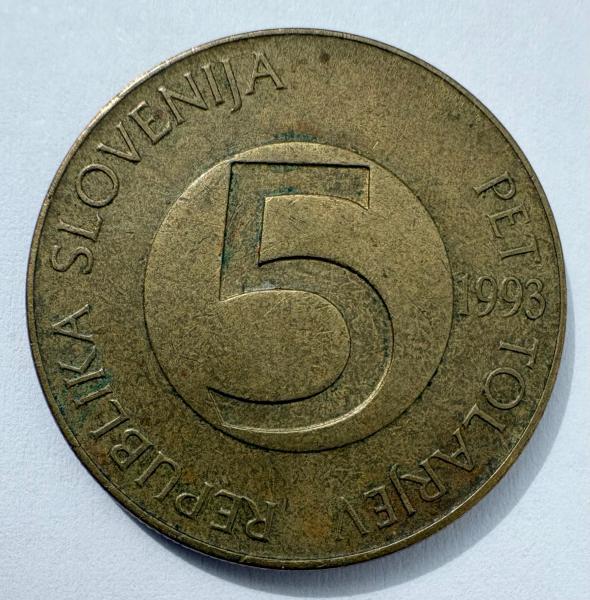 Slovėnija 5 tolar 1993